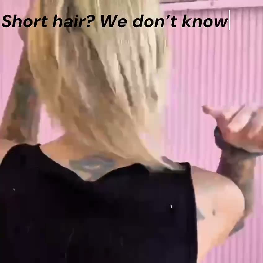 Avelen hair extension transformation, clip 1